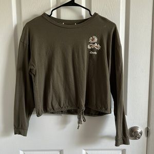 Tie Waist Long Sleeve Tee